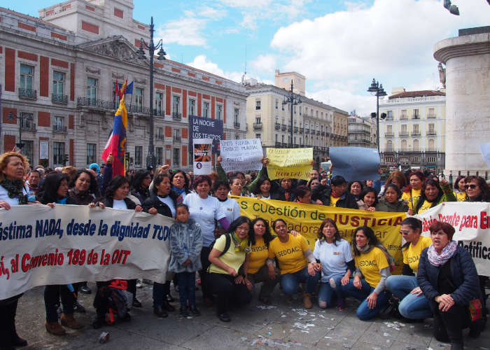 Manifestación Dia Trabajadora de Hogar